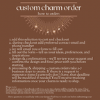 Custom Charm Order