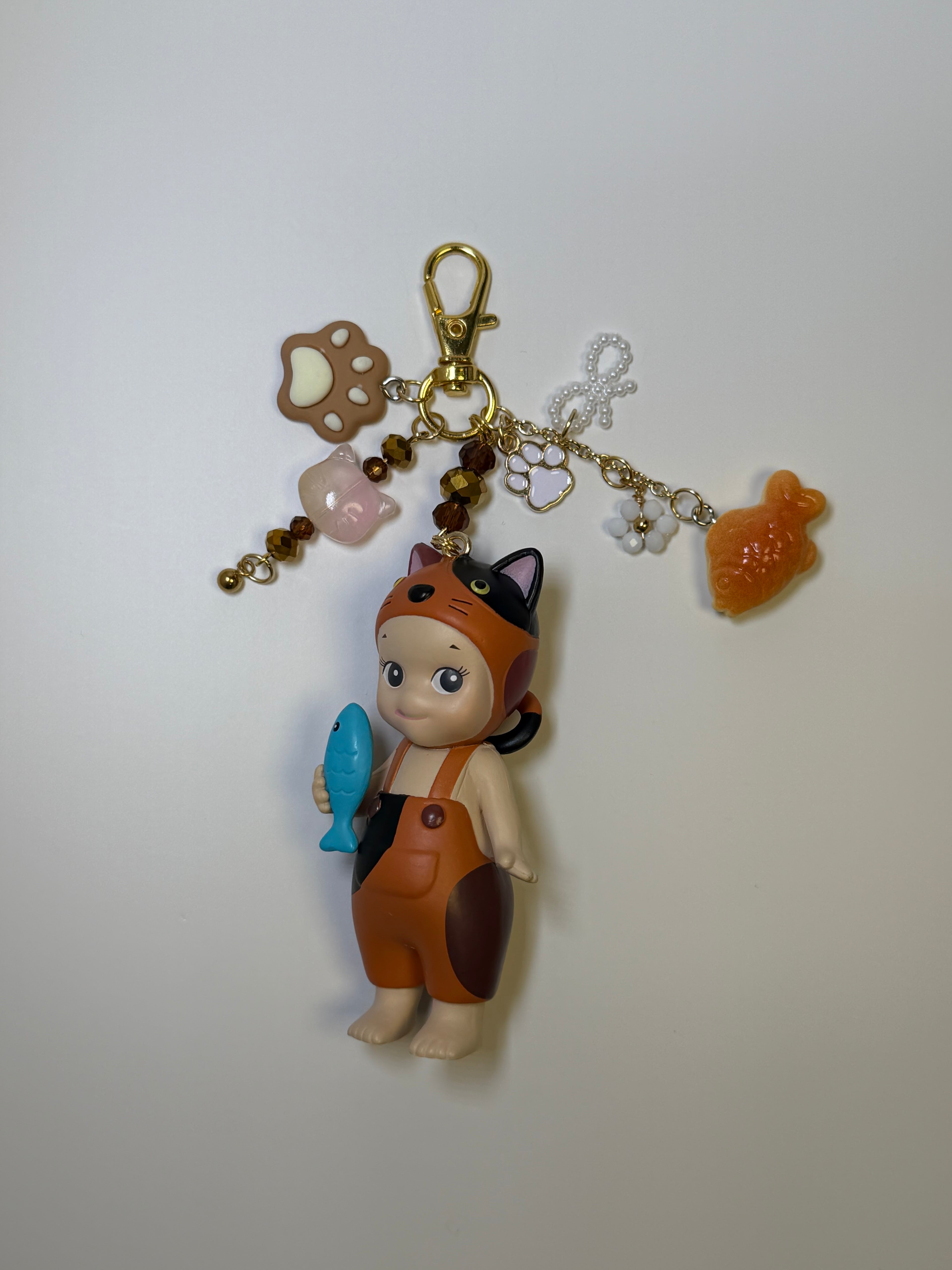 brown and black sonny angel cat life series dupe charm