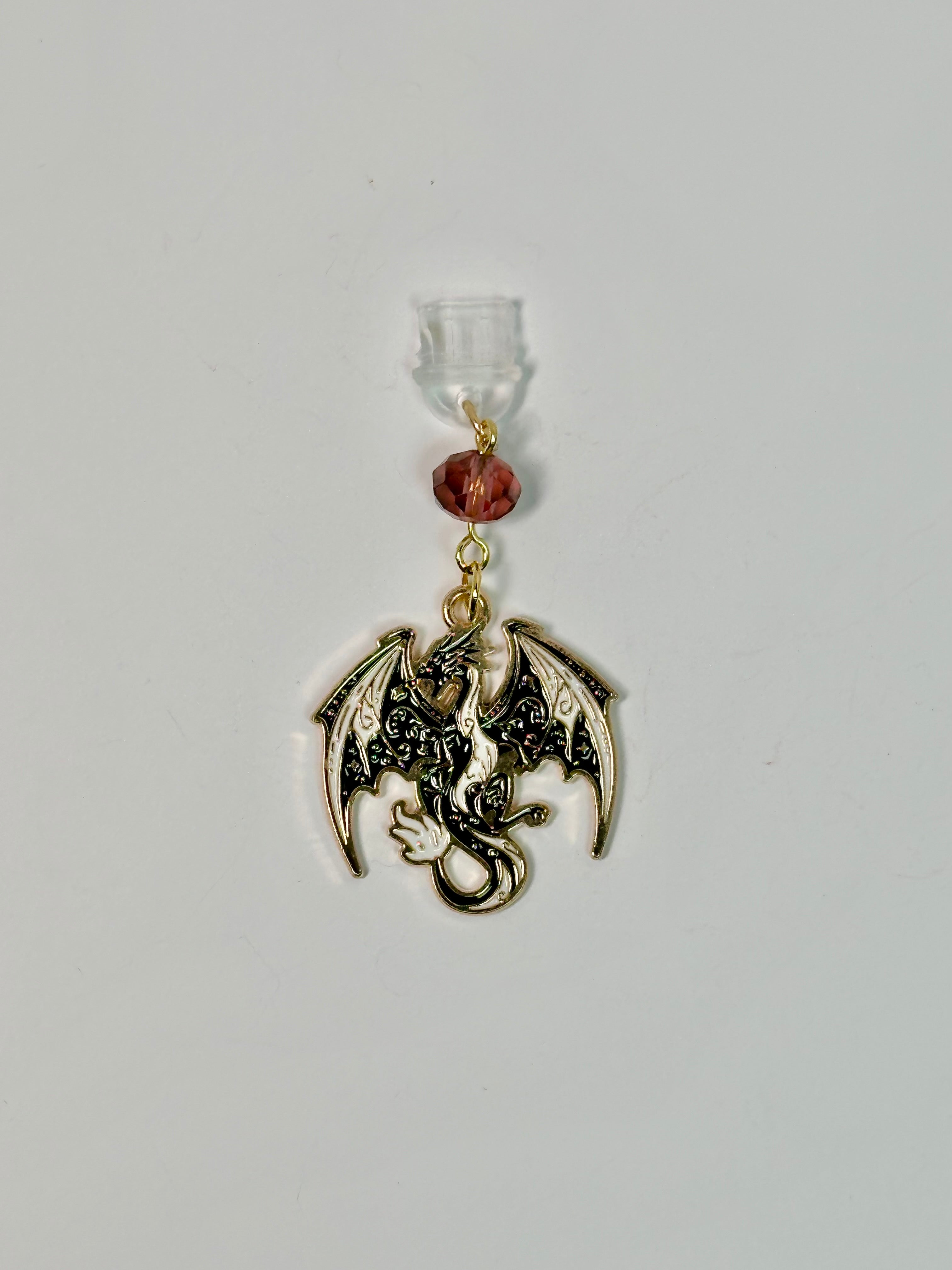 blood jewel dragon mini charm