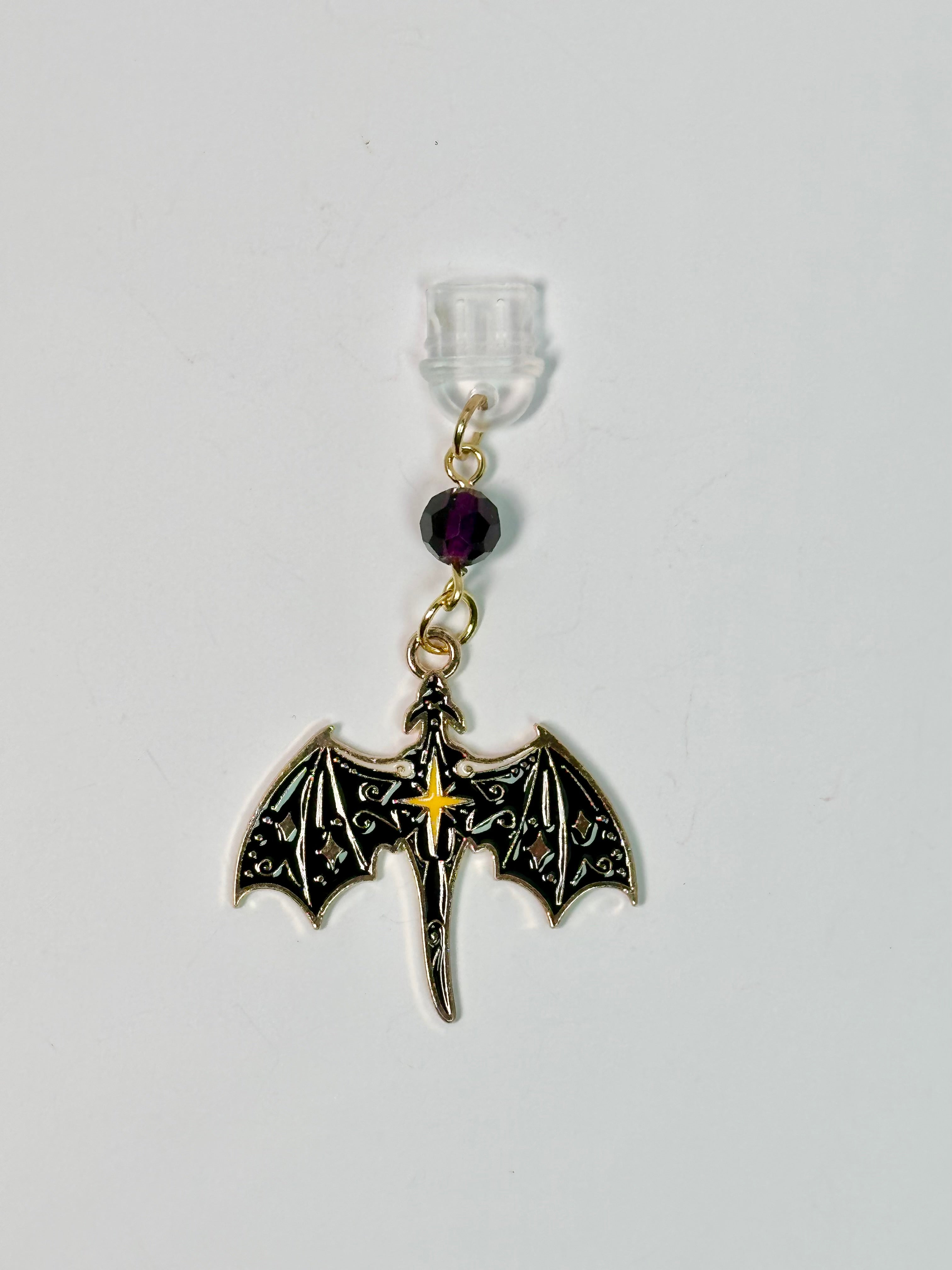 purple jewel dragon charm