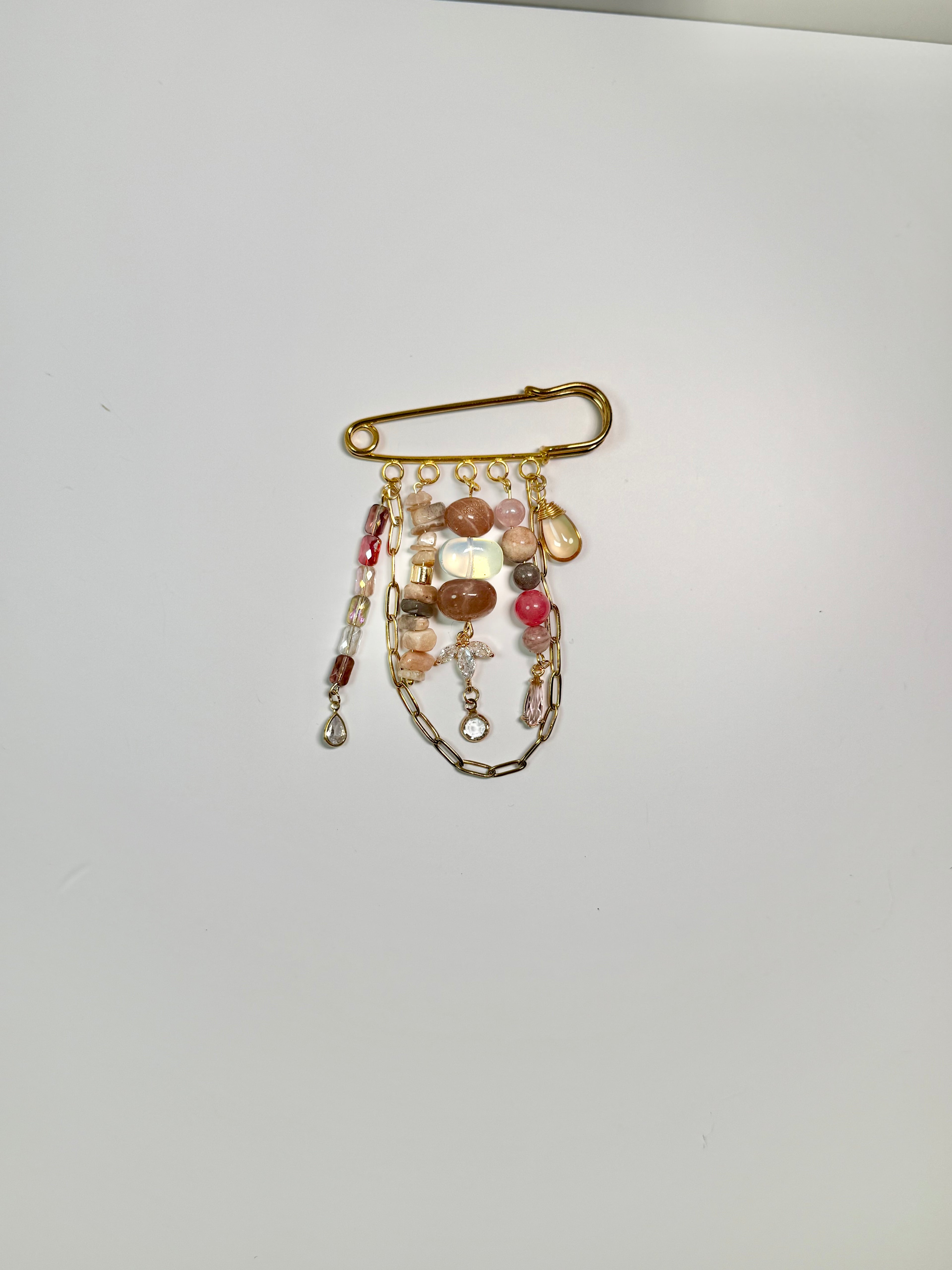 blush mirage charm pin