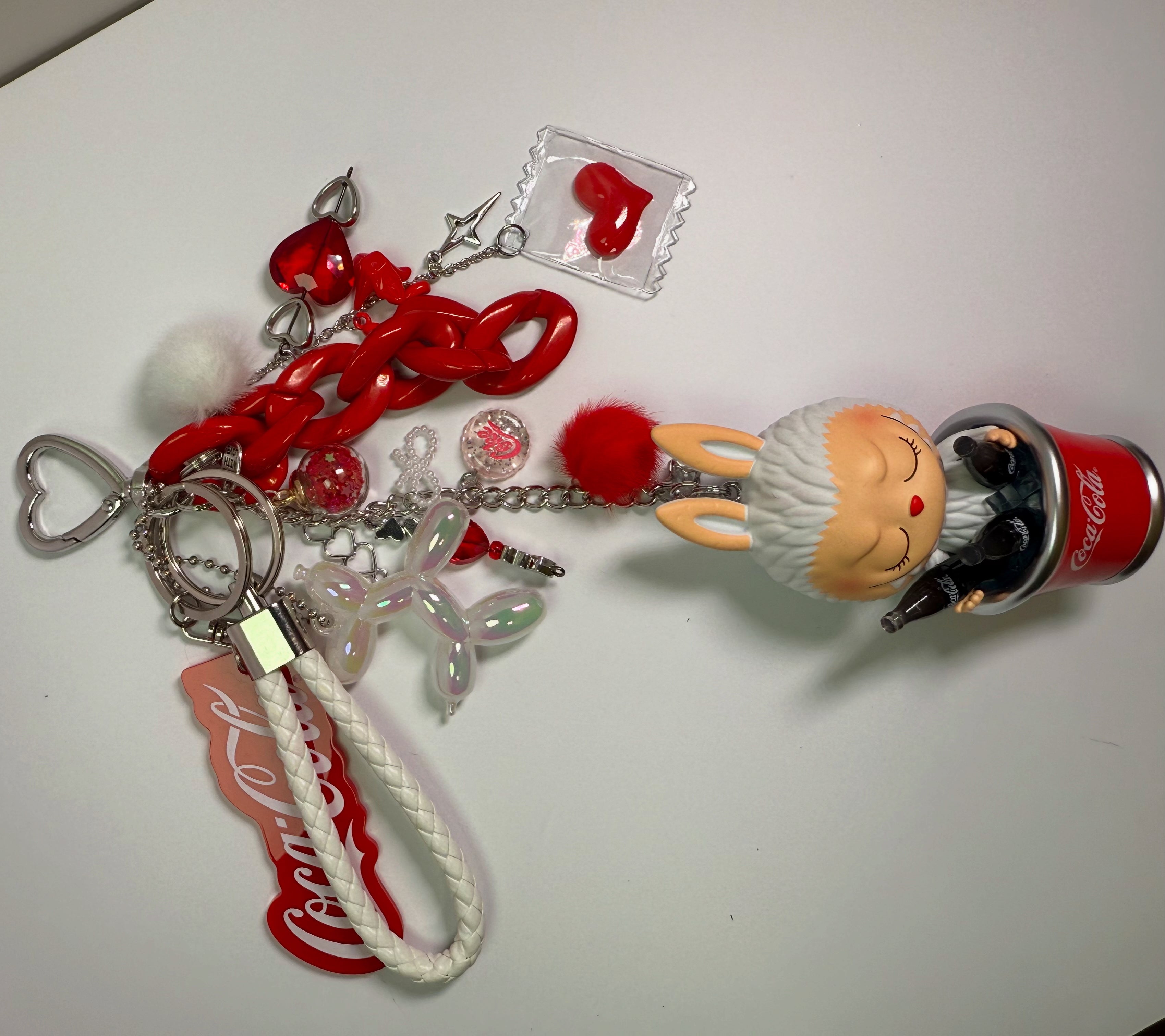 coca-cola labubu chunky charm