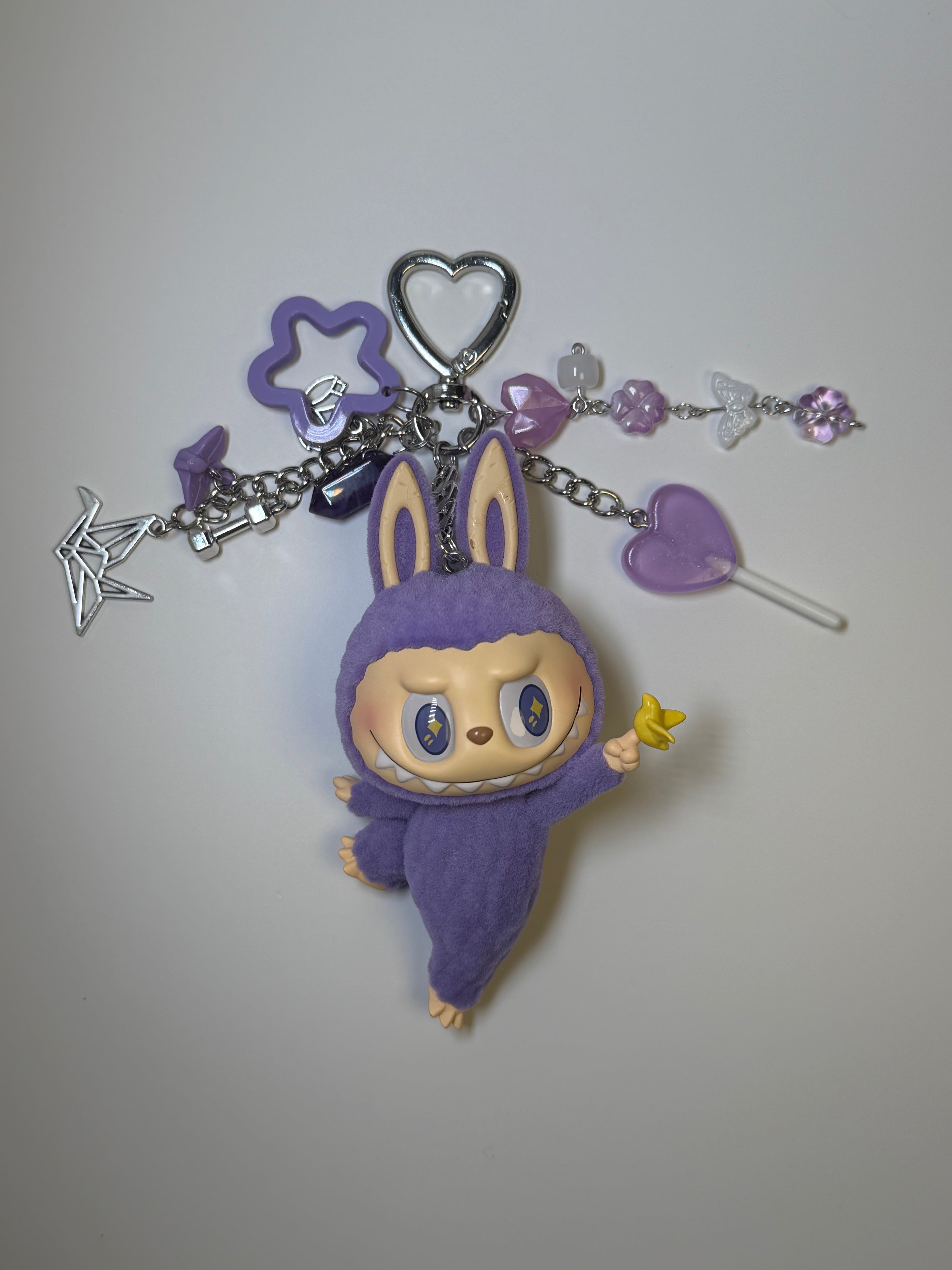 little bird labubu lazy yoga series charm