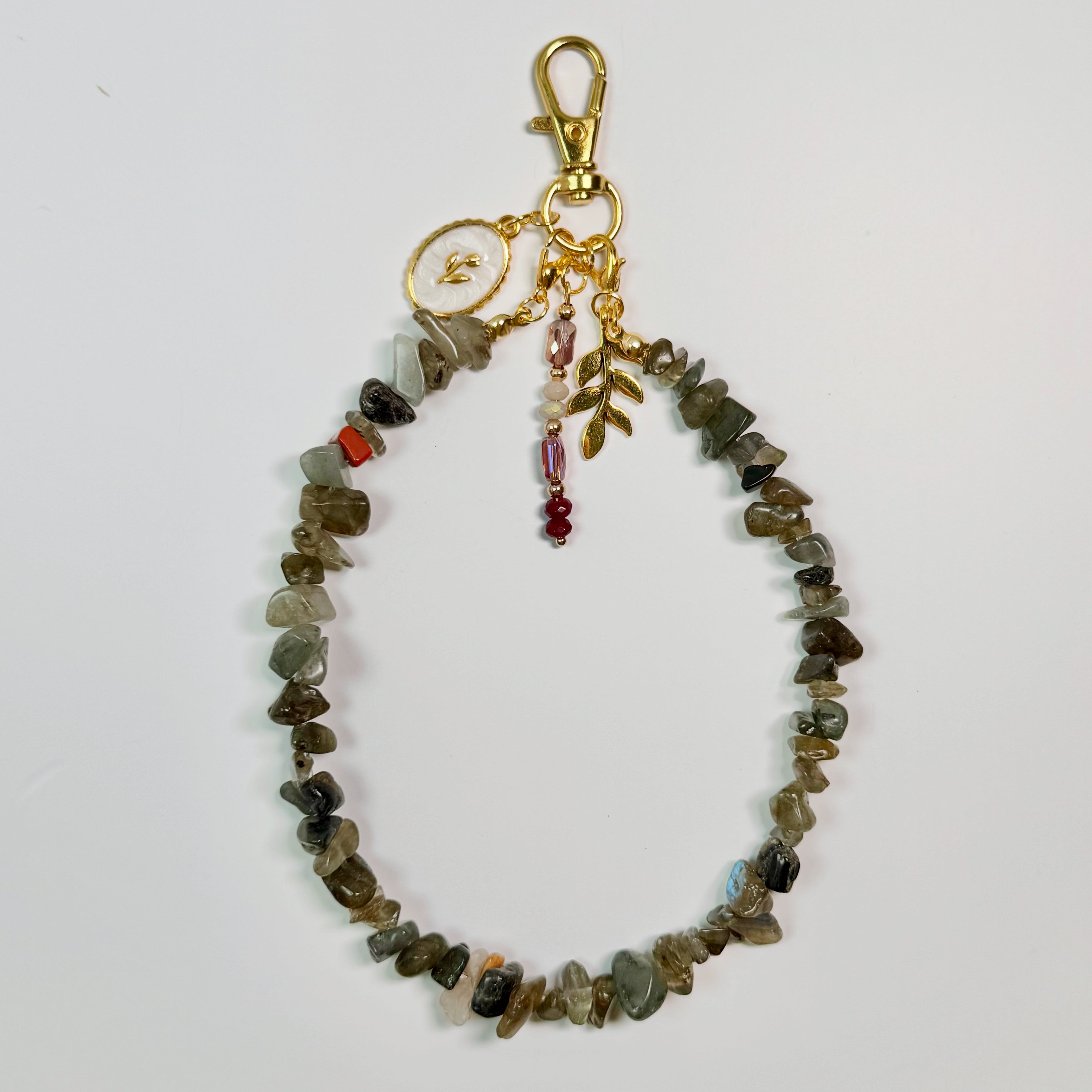 lunar fern labradorite charm