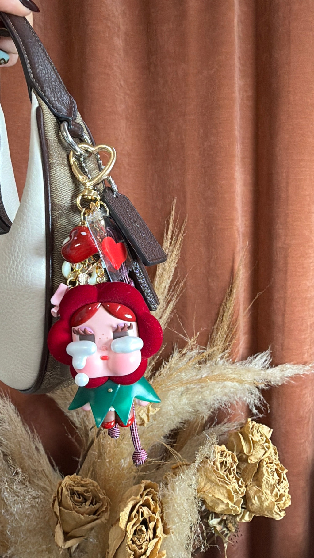 classic rose cry baby crying for love charm