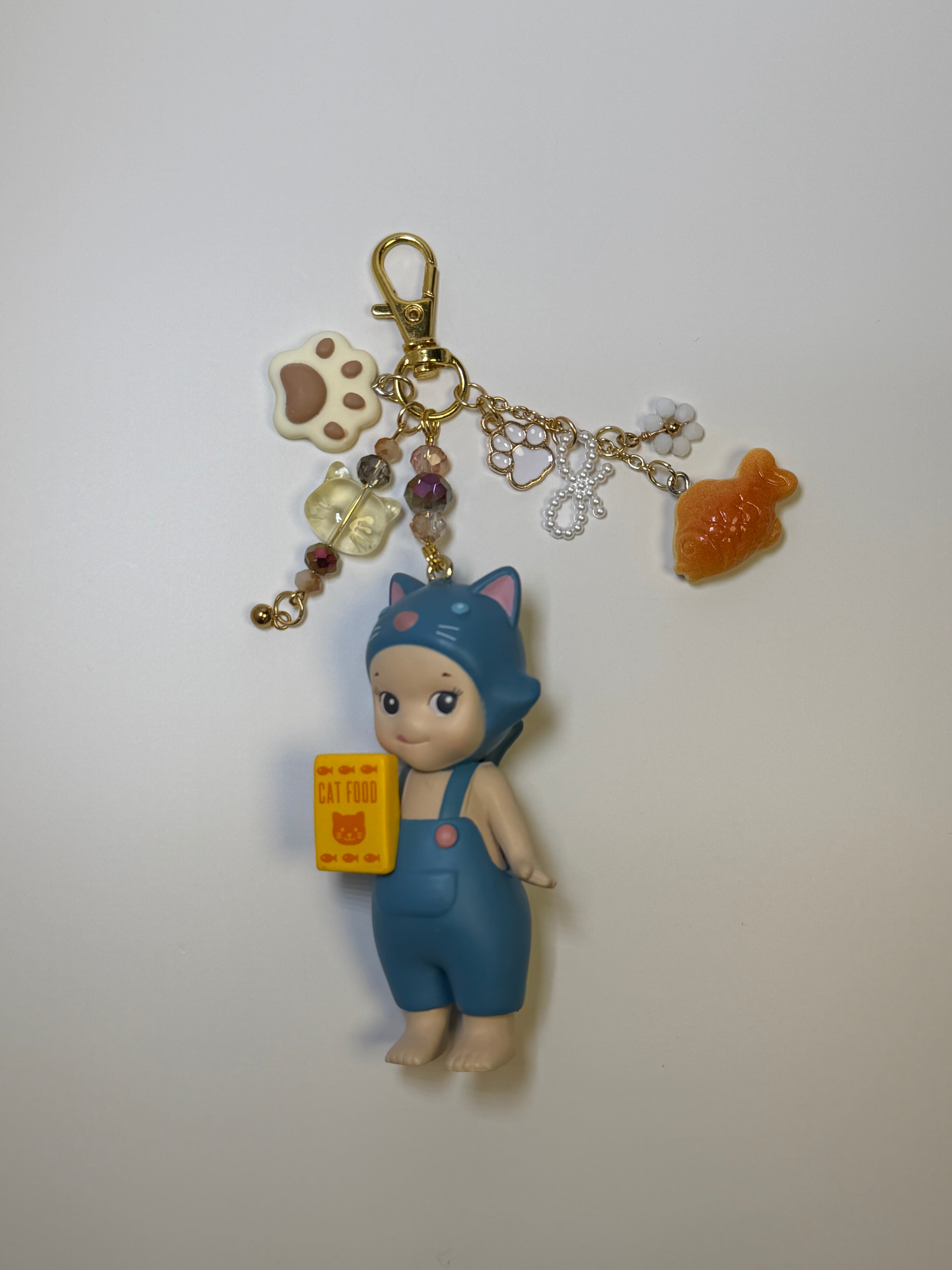 bluish grey sonny angel cat life series dupe charm