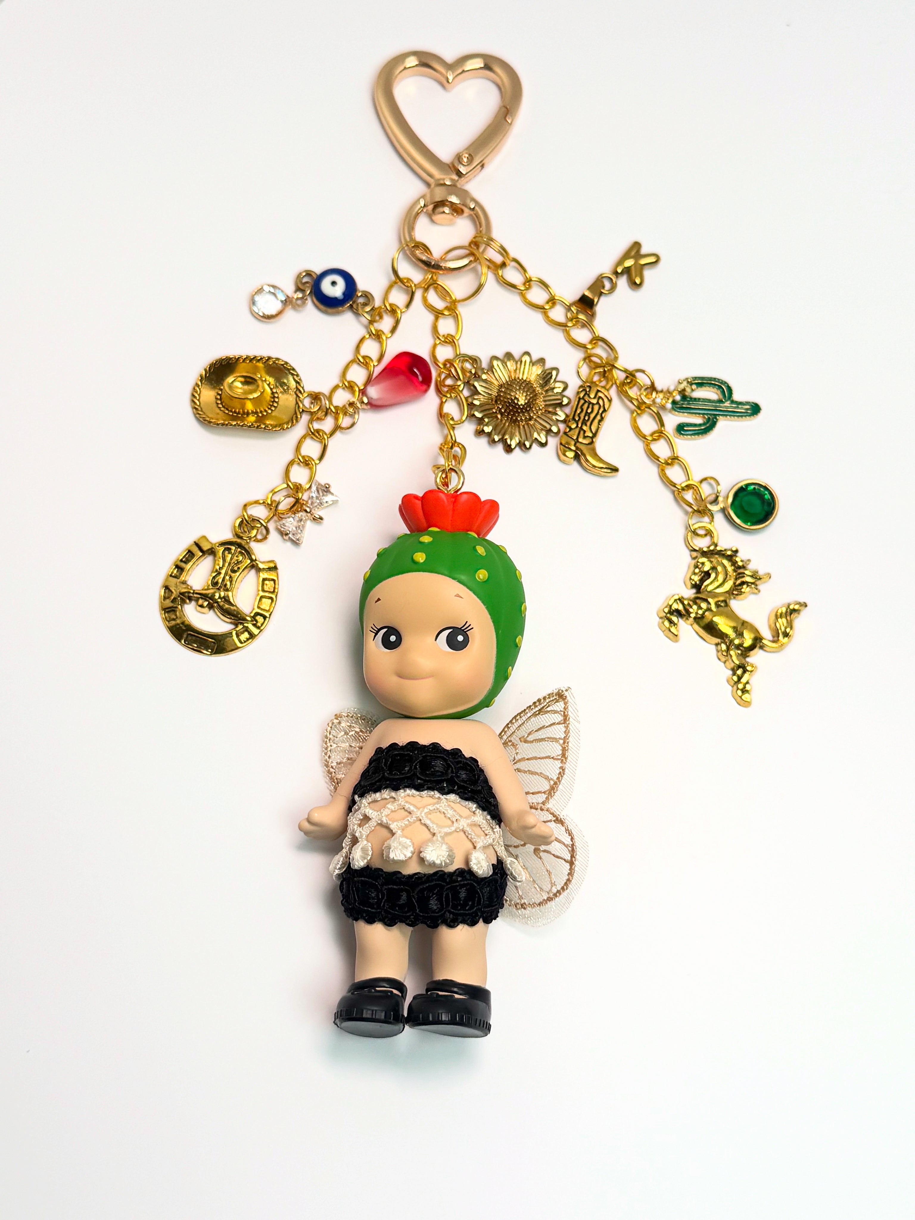 custom cactus flower series charm