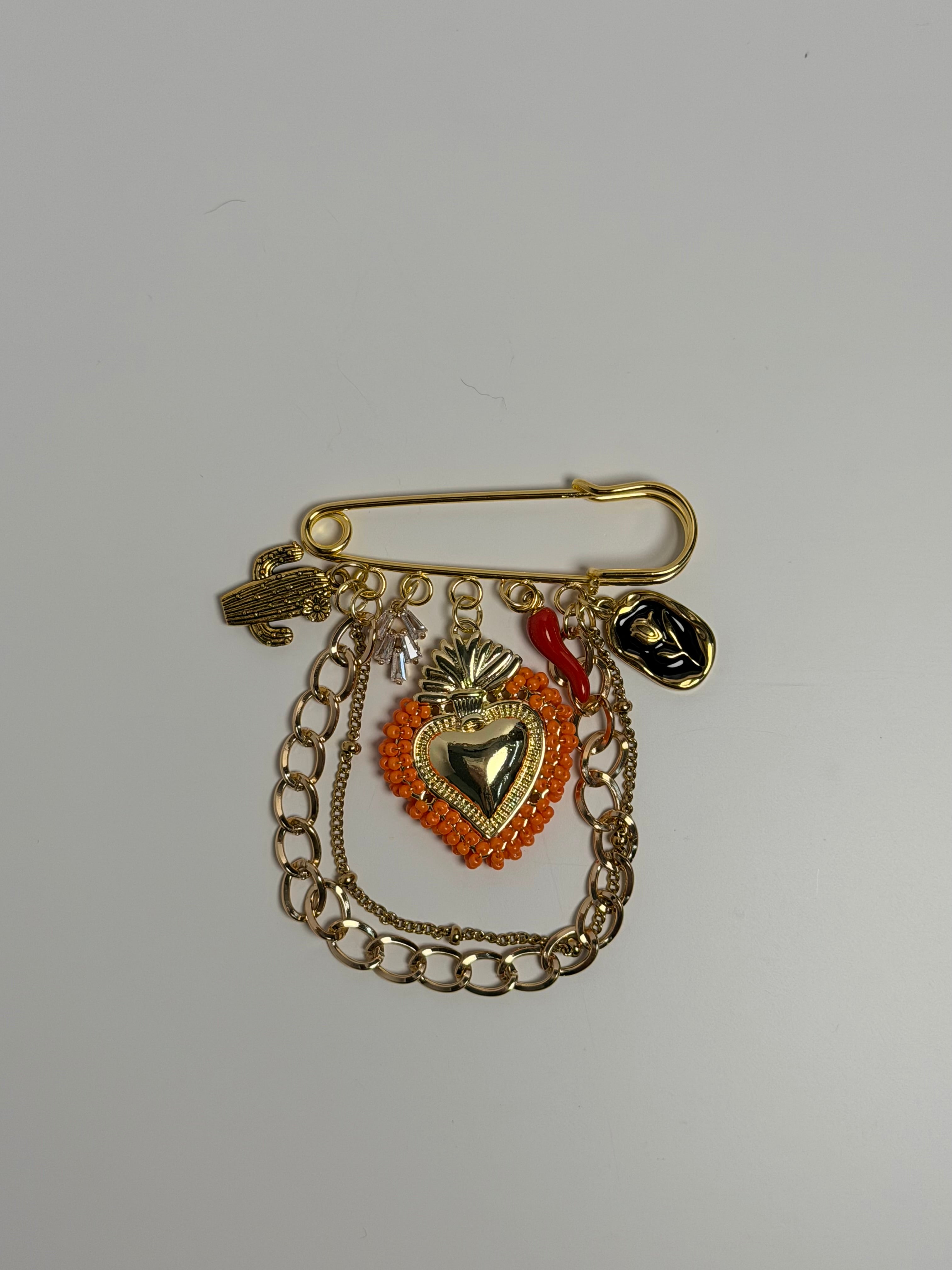 sol dorado charm pin