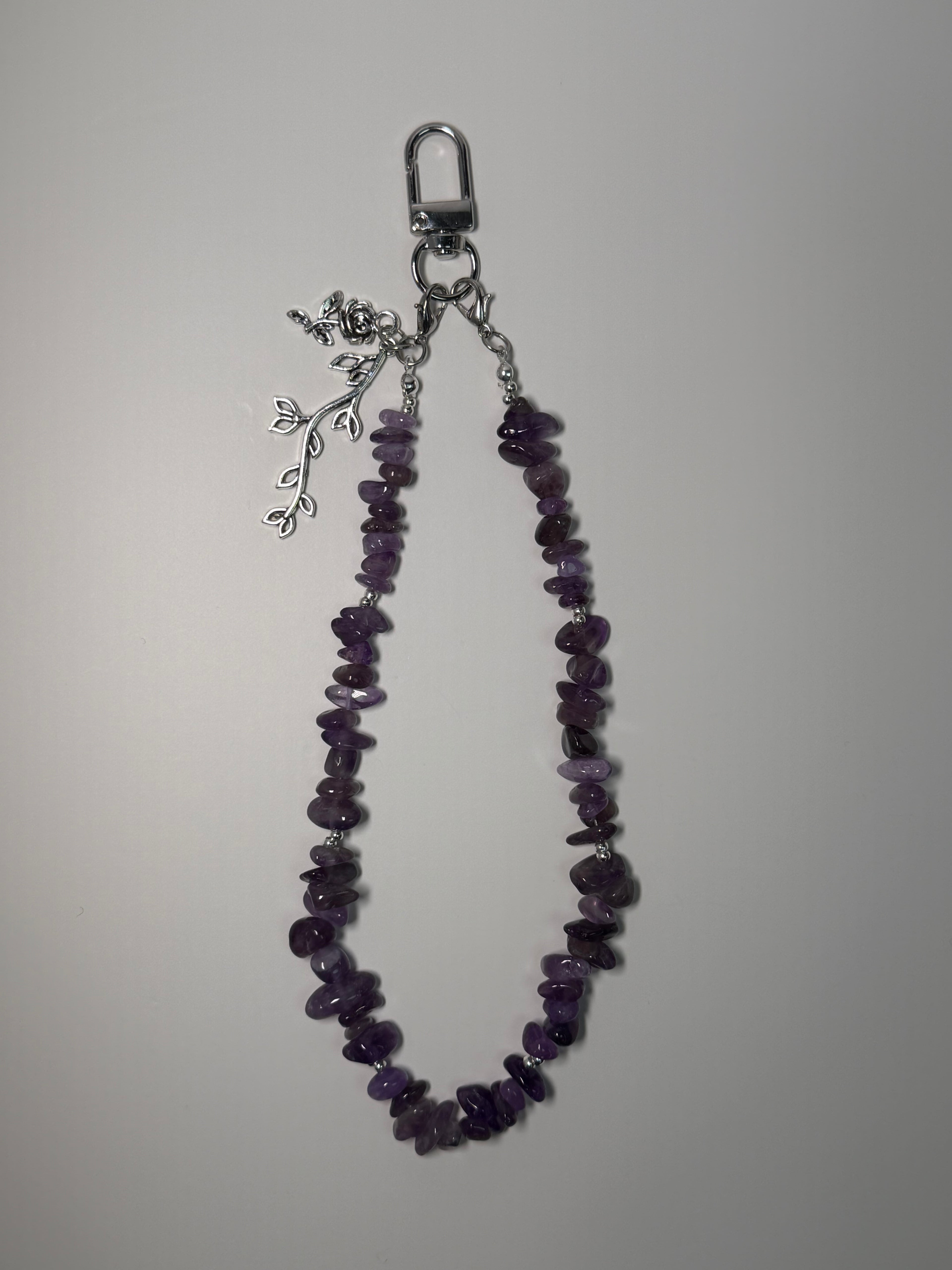 amethyst garden charm