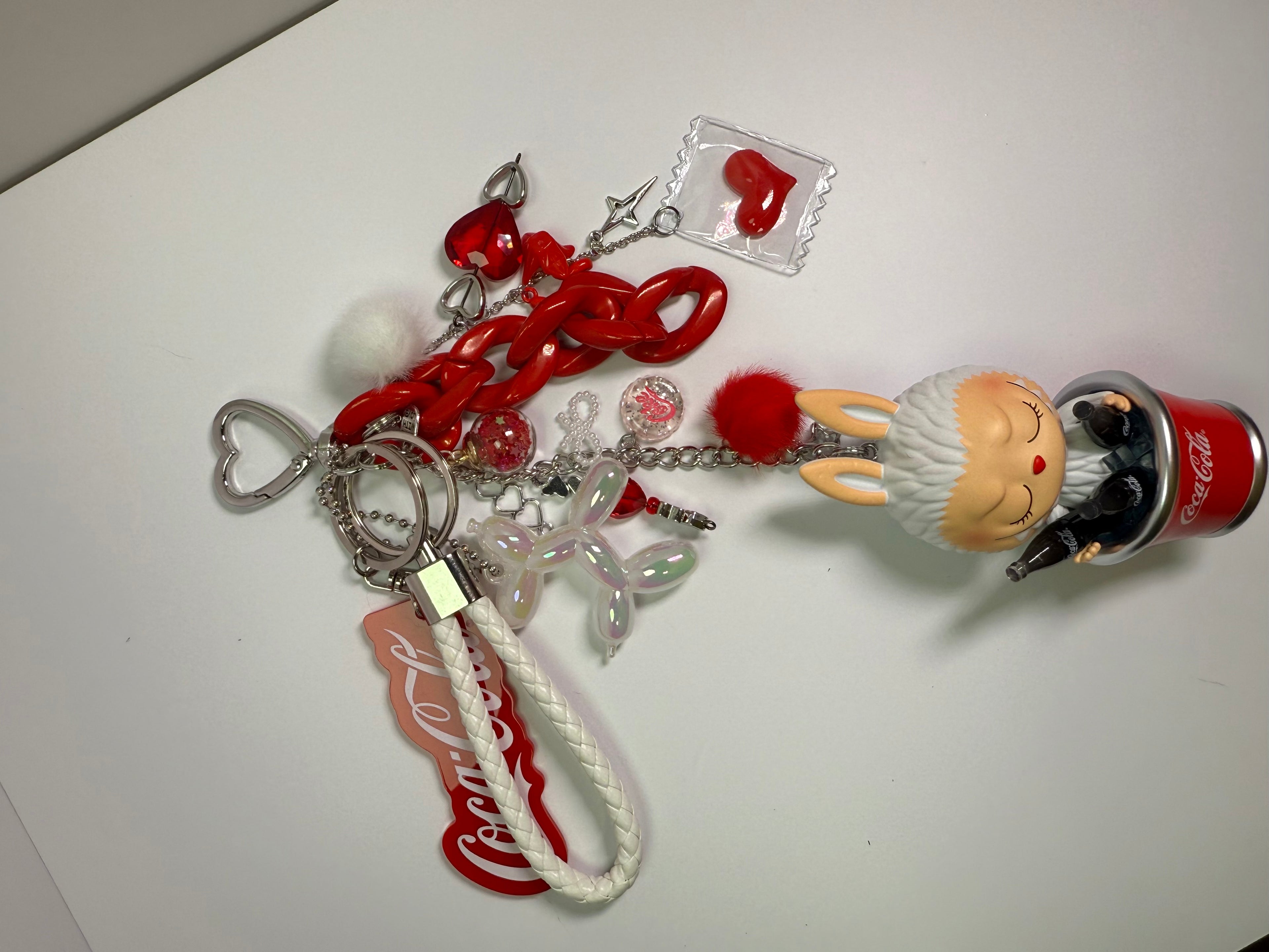coca-cola labubu chunky charm